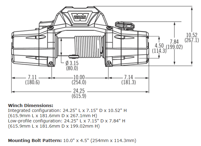 WARN- ZEON 10 WINCH - 88990 - BaseCamp Provisions