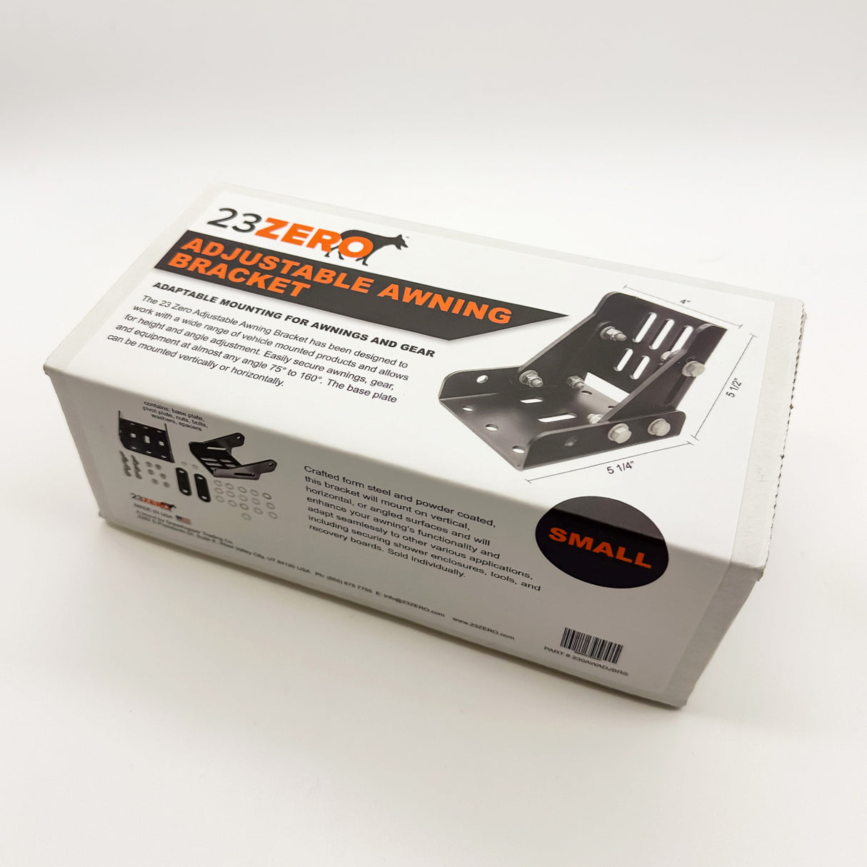 Adjustable Awning Mounting Bracket (SINGLE) - BaseCamp Provisions