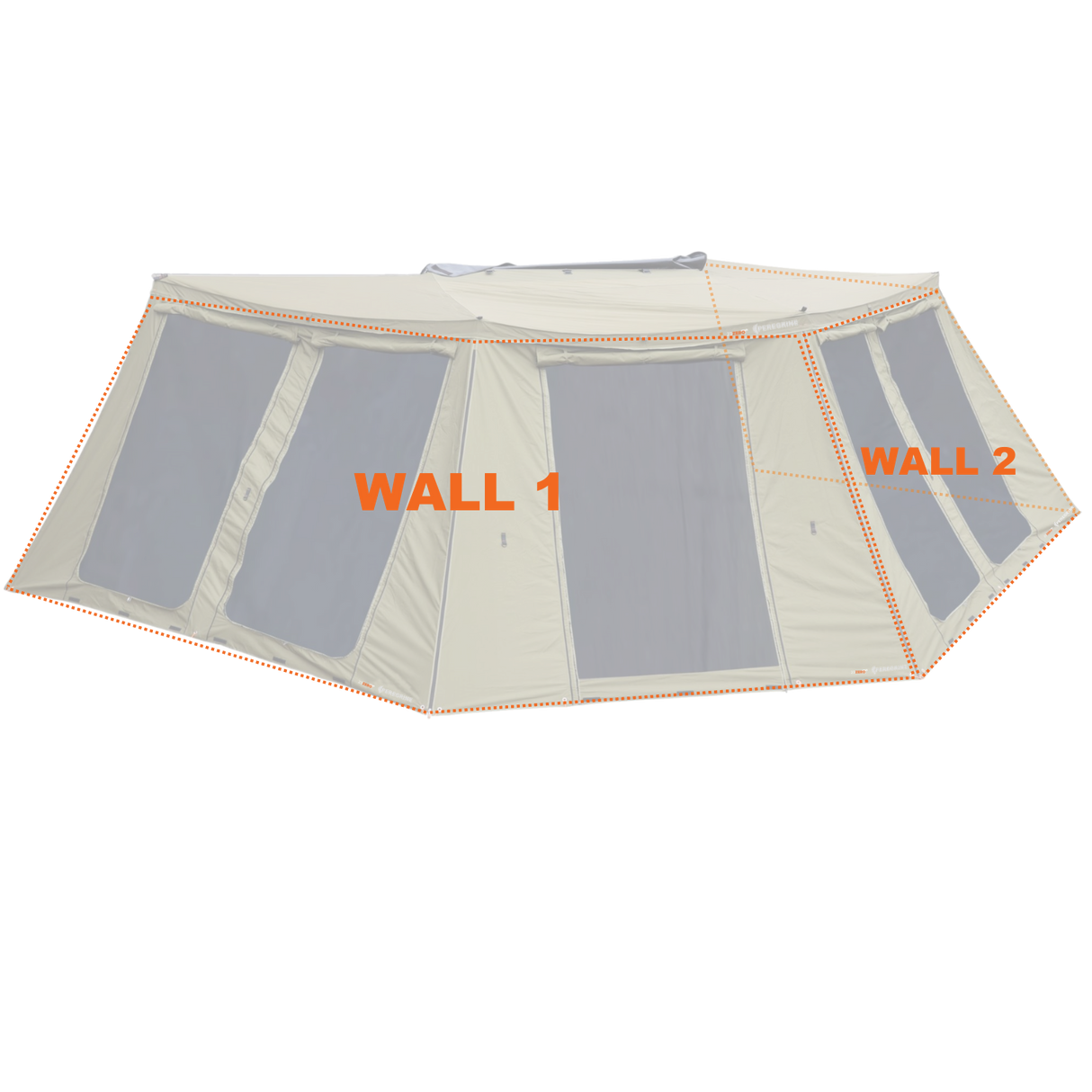 270° PEREGRINE LEFT DELUXE AWNING WALL 1 - BaseCamp Provisions