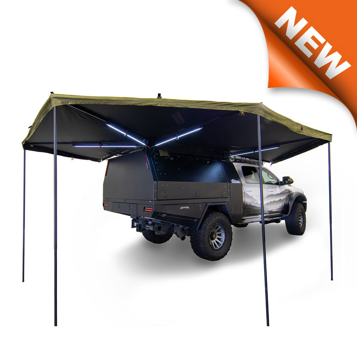PEREGRINE PRO 6 ARM FREESTANDING 270-DEGREE AWNING - BaseCamp Provisions