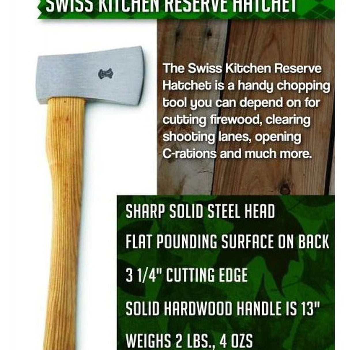Swiss Kitchen Reserve Hatchet - BaseCamp Provisions