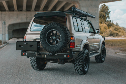 Dobinsons Rear Bumper With Swing Outs for Toyota Landcruiser 80 Series (BW80-4134) - BaseCamp Provisions