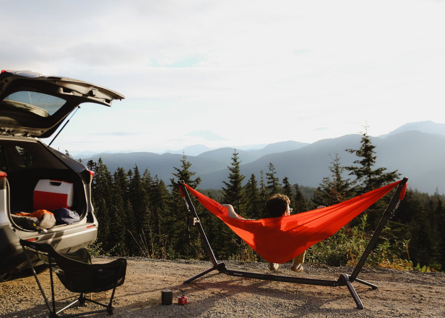 SWIFTLET Watch video Portable Hammock Stand - BaseCamp Provisions