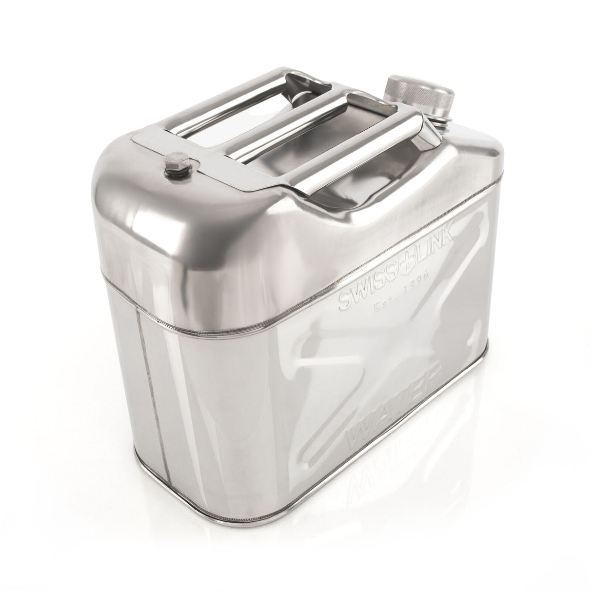 Swiss Link- Water Can Stainless Steel- 10L - BaseCamp Provisions