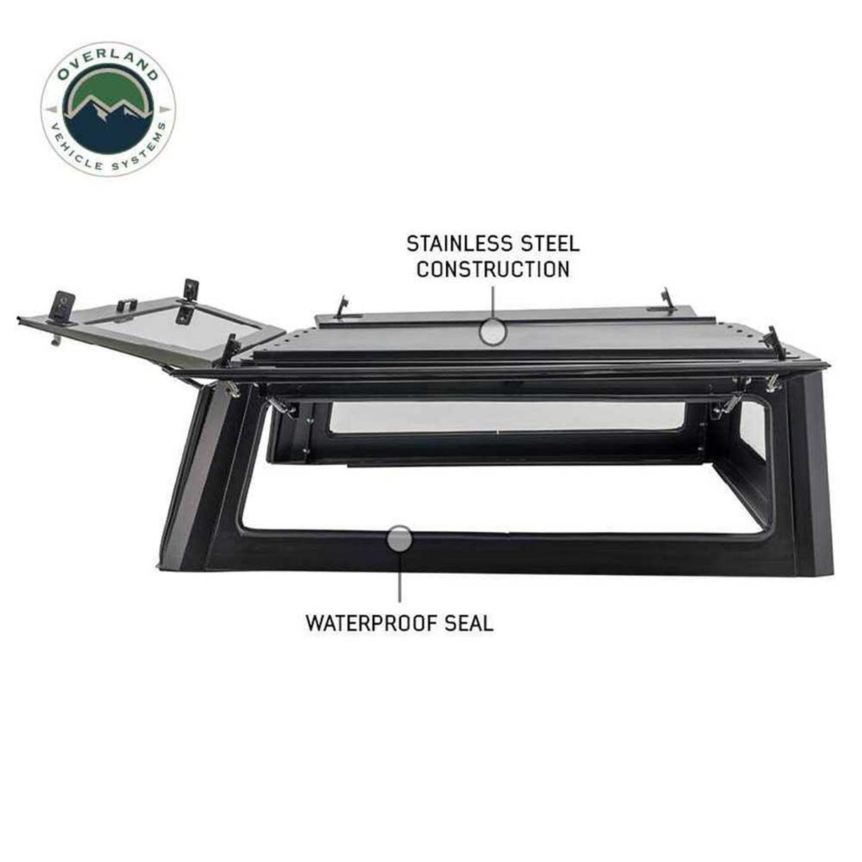 OVS-Expedition - Truck Cap W/Full Wing Doors, Front and Rear Windows & 3rd Brake Light - BaseCamp Provisions