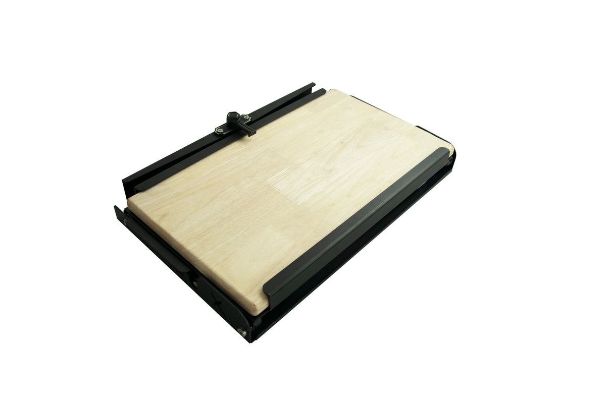 Folding Camp Table with Cutting Board & Side Molle Box - BaseCamp Provisions