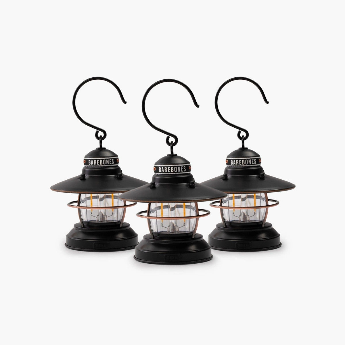 Edison Mini Lantern - 3 Pack - Antique Bronze - BaseCamp Provisions