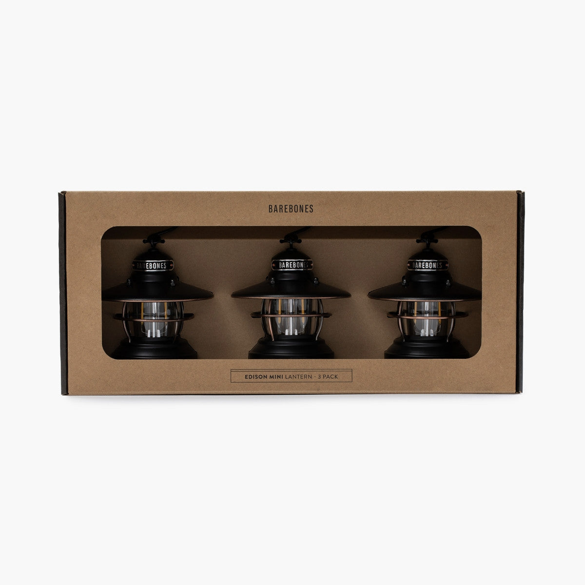 Edison Mini Lantern - 3 Pack - Antique Bronze - BaseCamp Provisions