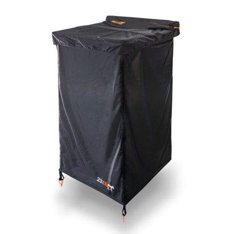 KESTREL VEHICLE SHOWER TENT IN FULL-PRIVACY BLACK - BaseCamp Provisions
