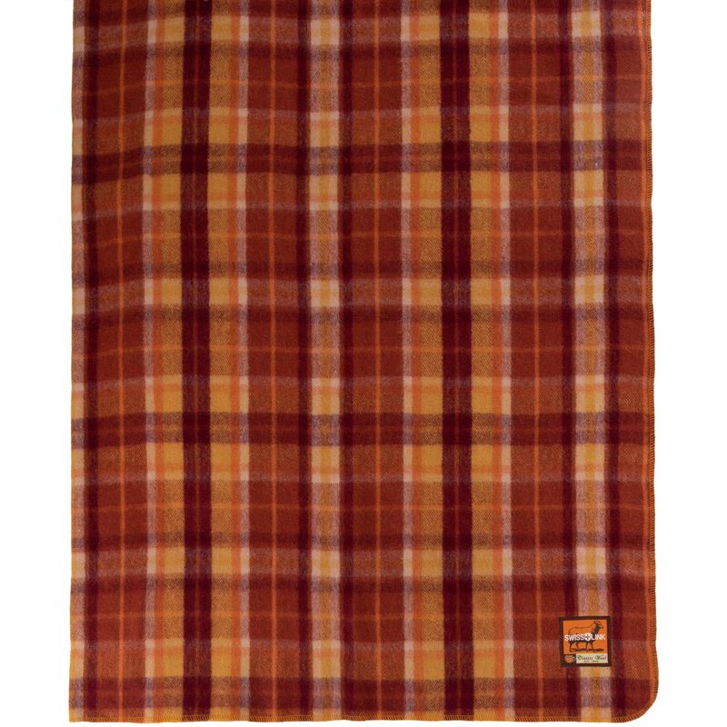 Swiss Link- Pumpkin Spice Classic Wool Blanket - BaseCamp Provisions