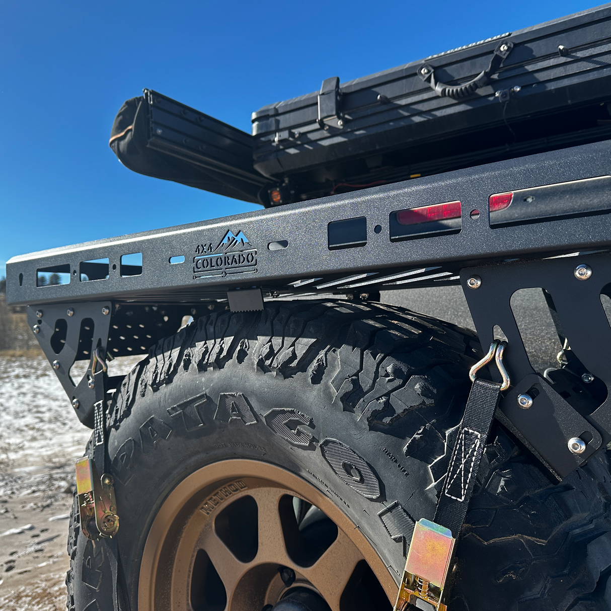 4X4 COLORADO SPARE TIRE UTILITY RACK / BASKET - BaseCamp Provisions