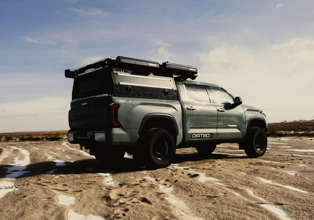 Dirtbox Canopy Camper – Modular Truck Camper Shell / Topper for Mid-Size & Full-Size Trucks (Tacoma, Tundra, F-150, Ram, Silverado) - BaseCamp Provisions