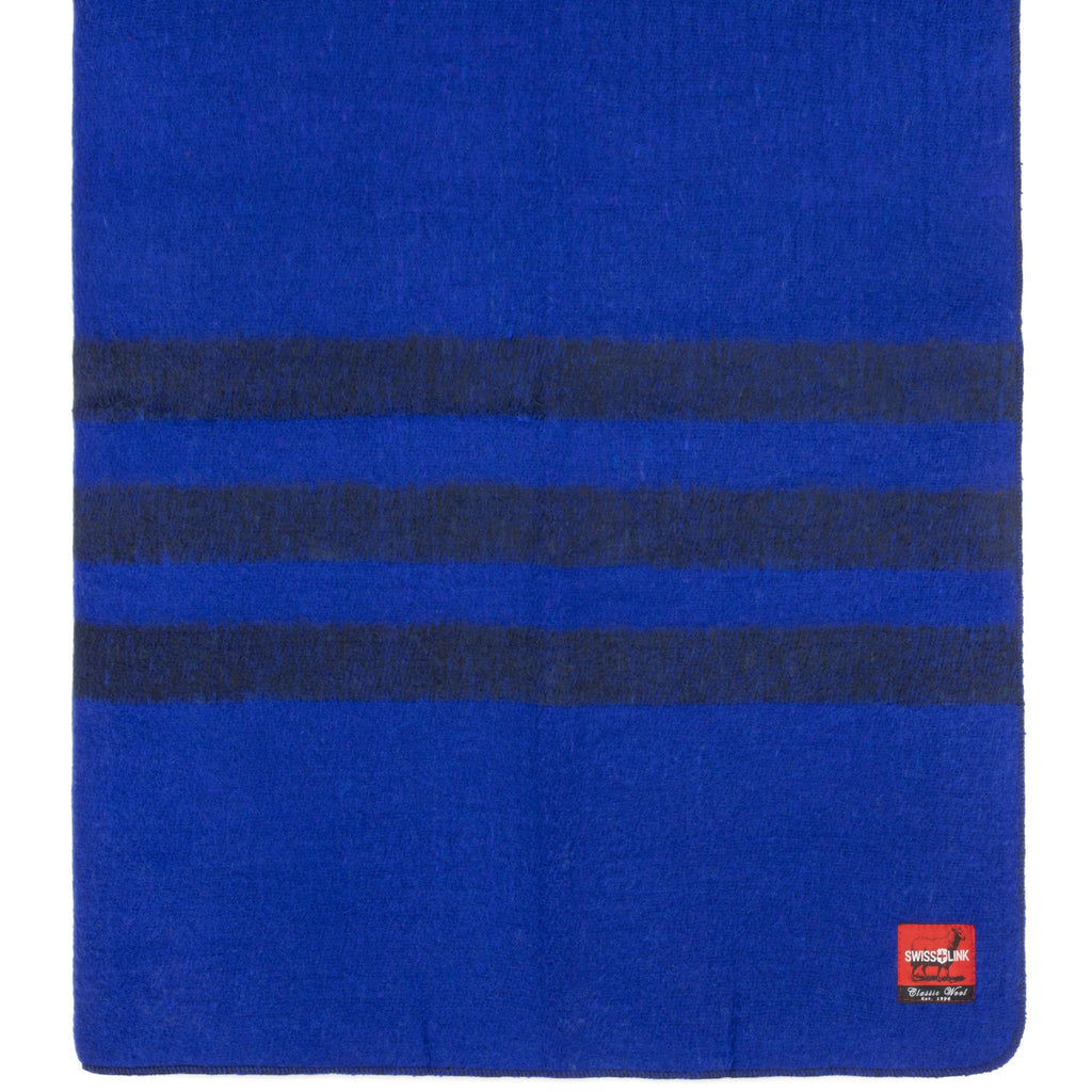 Royal Blue Classic Wool Blanket - BaseCamp Provisions