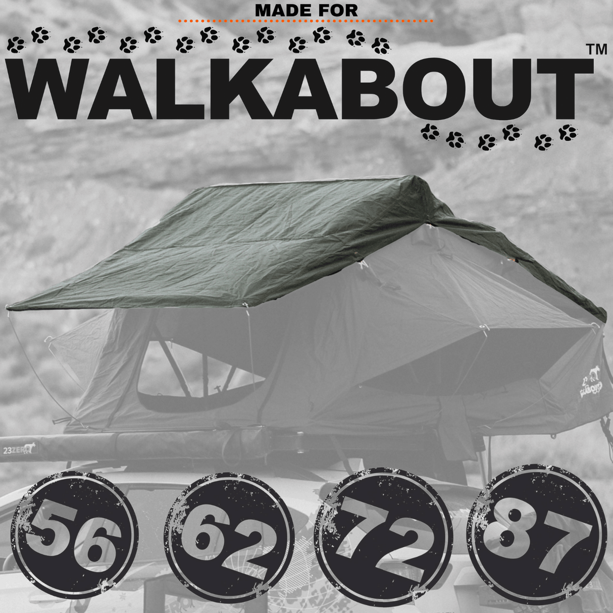 Rain Fly For Walkabout Roof-Top Tent - BaseCamp Provisions