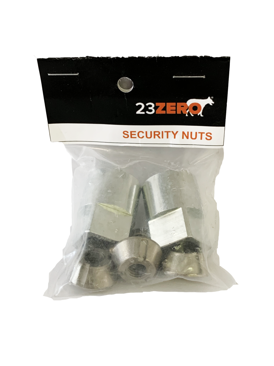 Security Nuts (M8x1.25) 4 Nuts, 2 Keys - BaseCamp Provisions