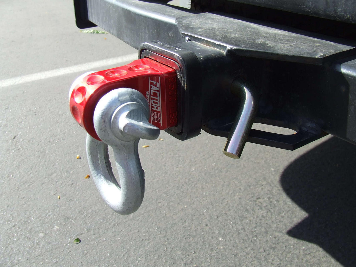 HitchLink 2.5 Reciever Shackle Mount 2.5 Inch Receivers Anodized Gray Factor 55 - BaseCamp Provisions