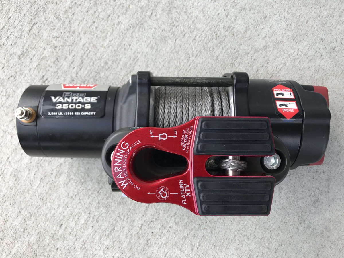 FlatLink XTV Winch Shackle Mount Factor 55 - BaseCamp Provisions