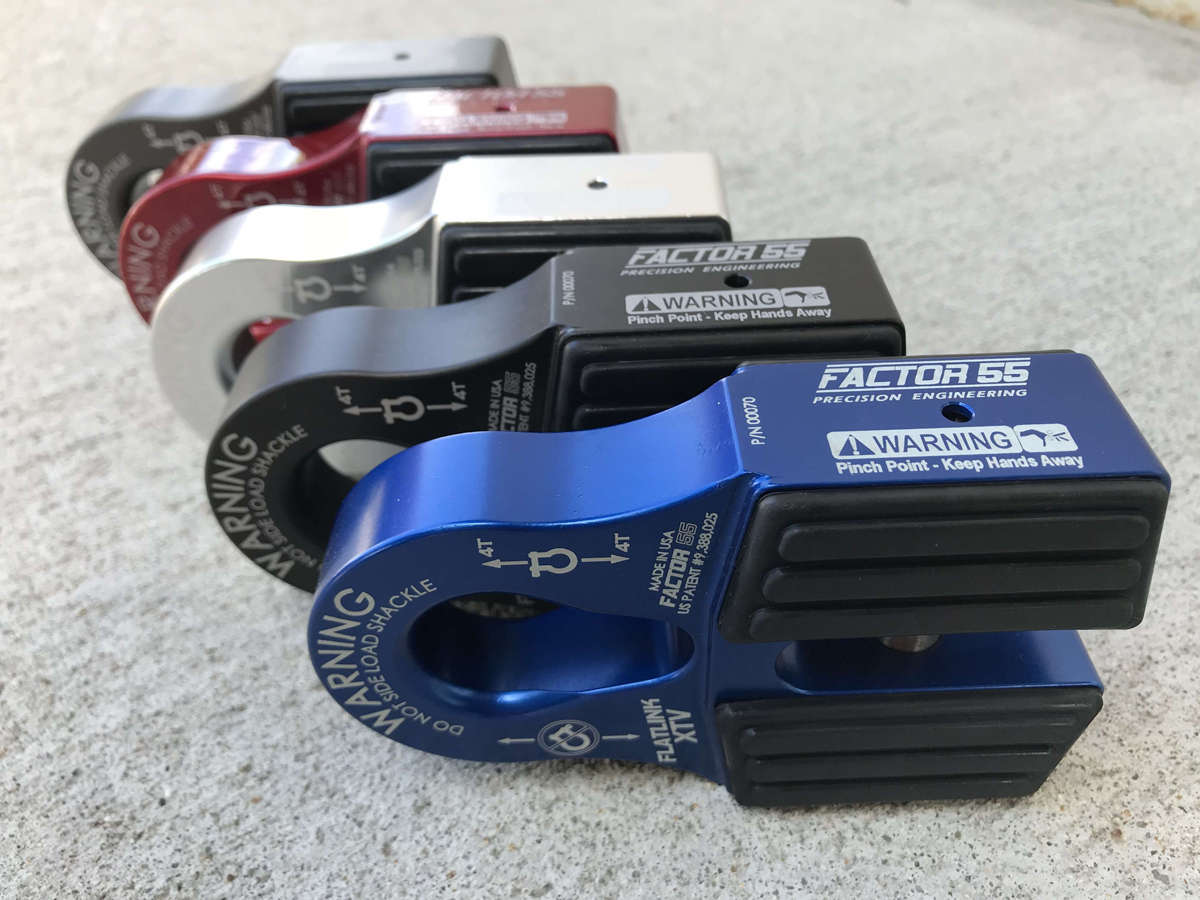 FlatLink XTV Winch Shackle Mount Factor 55 - BaseCamp Provisions