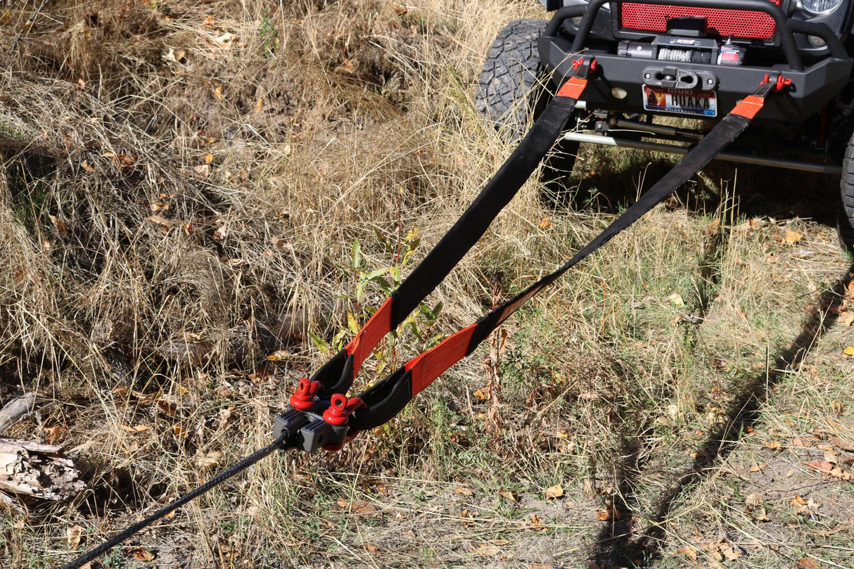Winch Line Shackle Mount Foldable Flatlink Multimount Red Factor 55 - BaseCamp Provisions