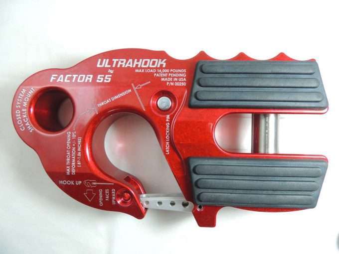 UltraHook Winch Hook W/Shackle Mount Factor 55 - BaseCamp Provisions