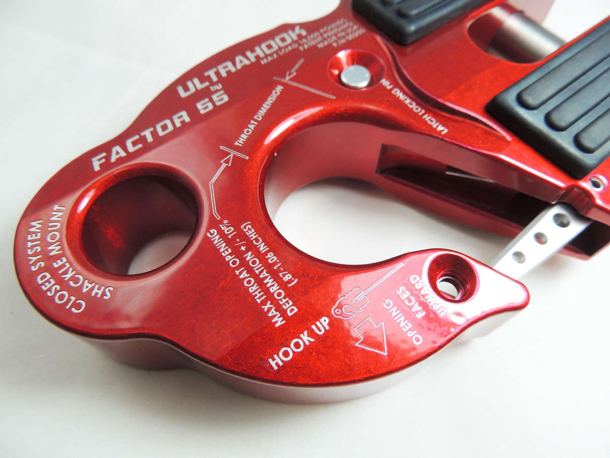 UltraHook Winch Hook W/Shackle Mount Factor 55 - BaseCamp Provisions