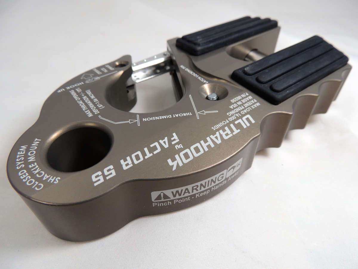 UltraHook Winch Hook W/Shackle Mount Factor 55 - BaseCamp Provisions