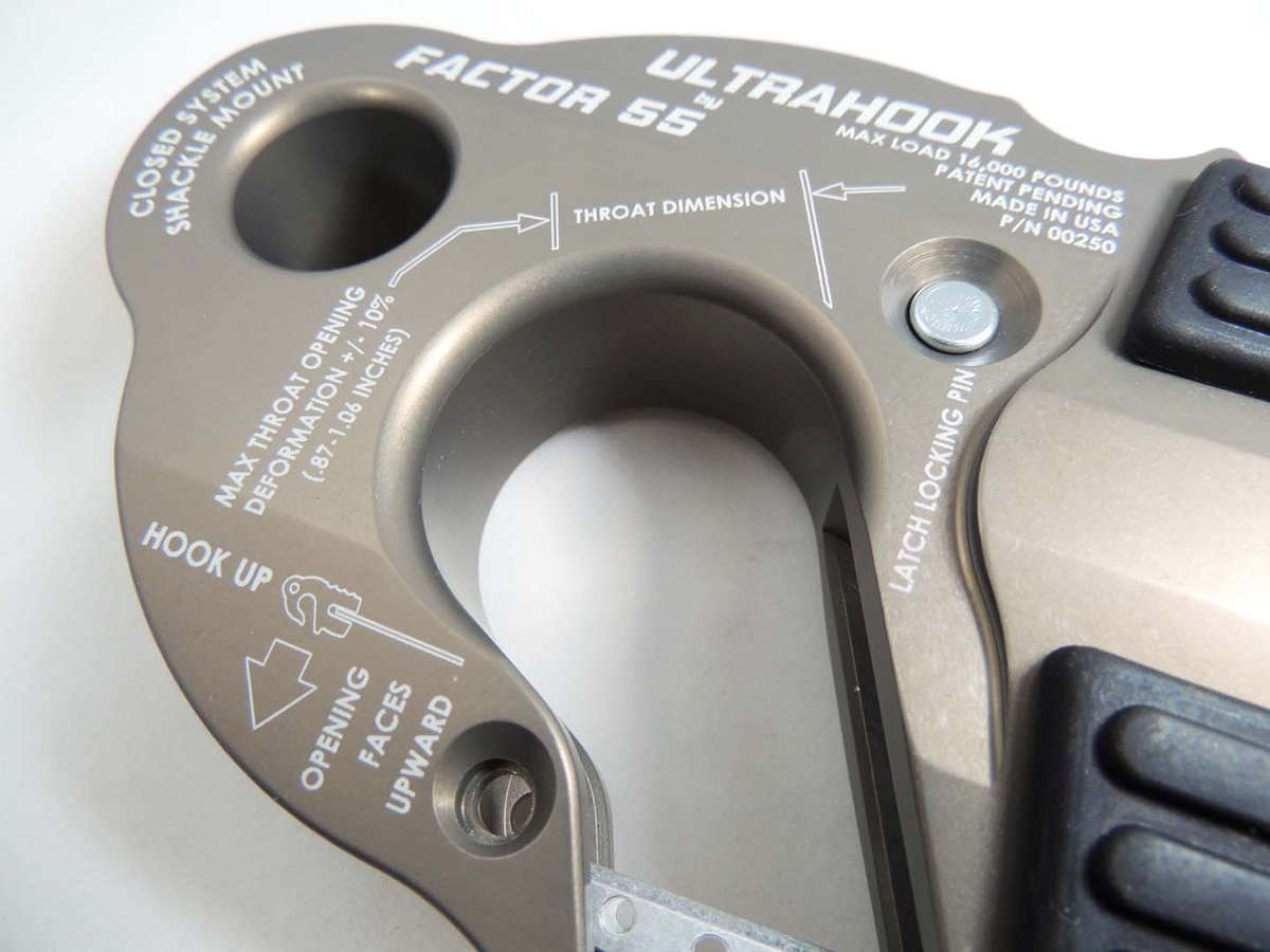 UltraHook Winch Hook W/Shackle Mount Factor 55 - BaseCamp Provisions