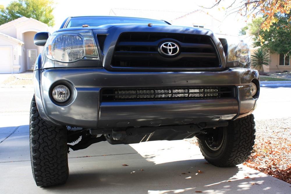 2005-2015 TOYOTA TACOMA 32" LOWER BUMPER FLUSH LED LIGHT BAR BRACKETS KIT - BaseCamp Provisions