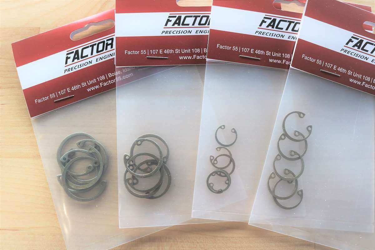 ProLink, ProLink E, Bridle, FlatLink and FlatLink E Internal Snap Ring Set of 5 Factor 55 - BaseCamp Provisions