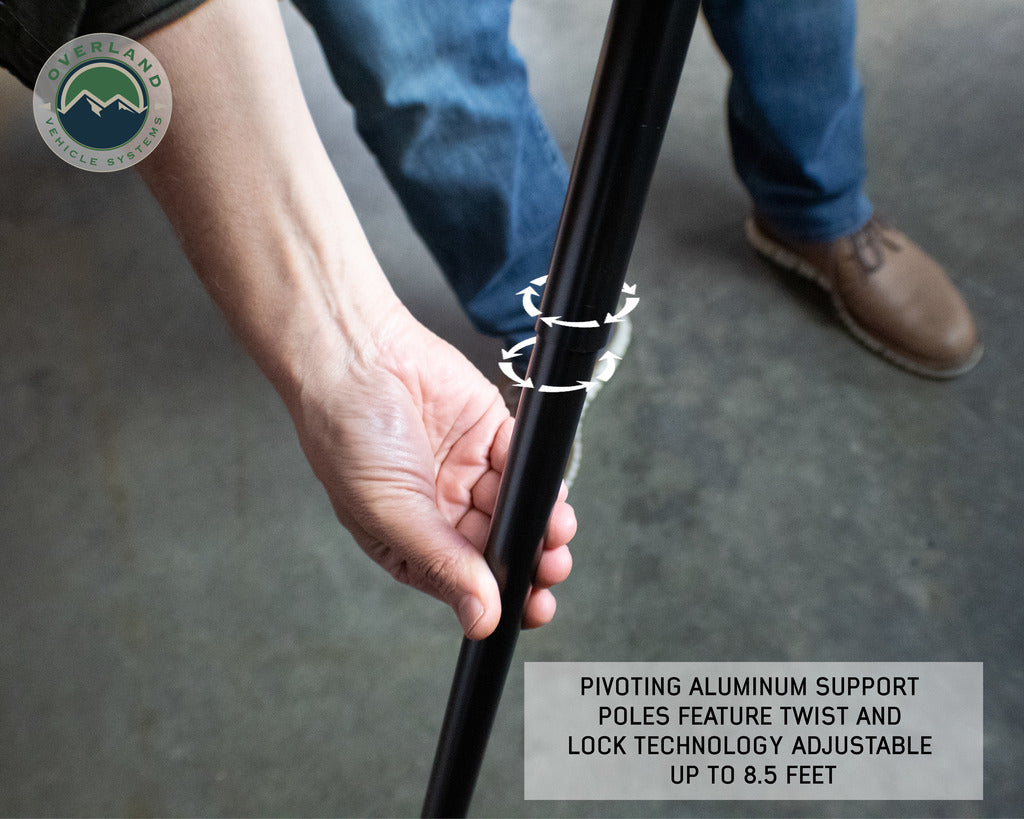 Nomadic Awning 4.5' With Black Cover - BaseCamp Provisions