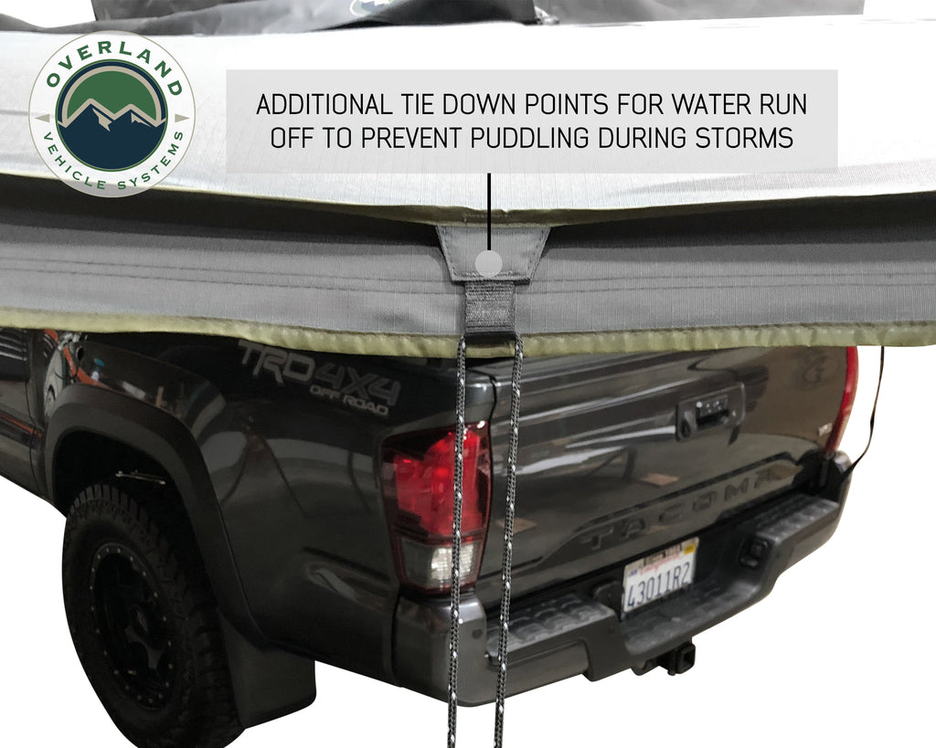 Overland Vehicle Systems 19609907 OVS Nomadic Awning 180 - Dark Gray Cover With Black Cover Universal - BaseCamp Provisions
