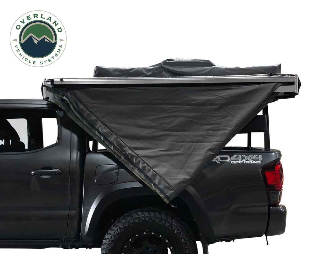 OVS Nomadic Awning 270 Dark Gray Cover With Black Cover Universal - BaseCamp Provisions