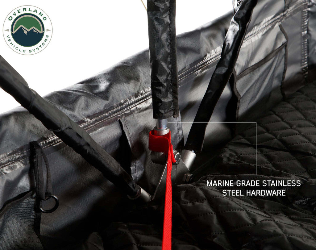 Overland Vehicle Systems 18149936 OVS Nomadic 4 Extended Roof Top Tent in Dark Gray - BaseCamp Provisions