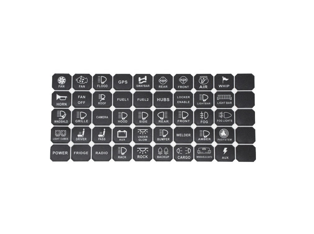 Vehicle Accessory 8 Switch Control System (Blue Backlighting) - BaseCamp Provisions