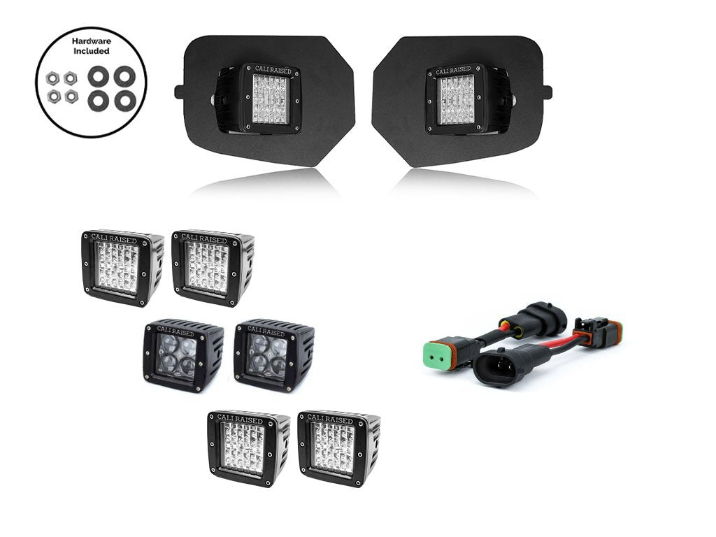 2016-2022 TOYOTA TACOMA LED FOG LIGHT POD REPLACEMENTS BRACKETS KIT - BaseCamp Provisions