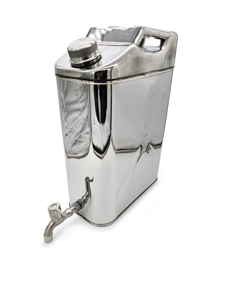 5 Gallon Stainless Steel Jerry Can with Spout - BaseCamp Provisions