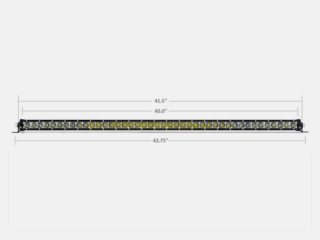 42" Slim Single Row LED Bar (Amber) - BaseCamp Provisions
