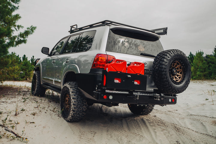 DOBINSONS REAR BUMPER WITH SWING OUTS FOR TOYOTA LANDCRUISER 200 SERIES 2008 TO 2021 (BW80-4105) - BaseCamp Provisions