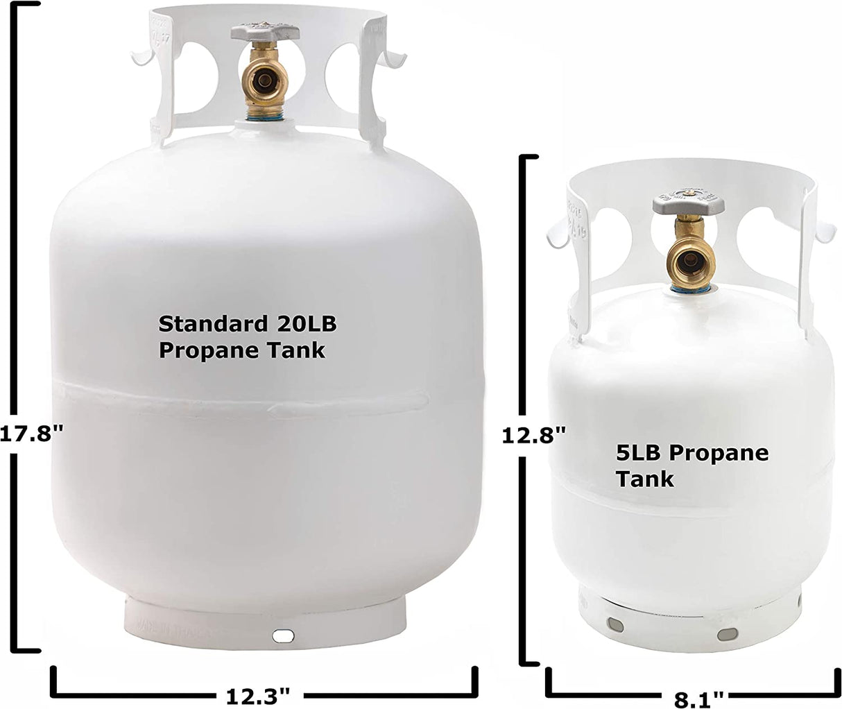 Flame King 11 Pound Steel Propane Tank Cylinder - BaseCamp Provisions