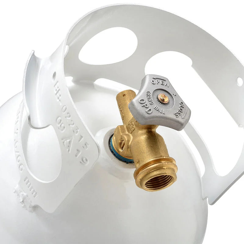 Flame King 5-lb. Propane Cylinder with OPD Valve Assembly - BaseCamp Provisions