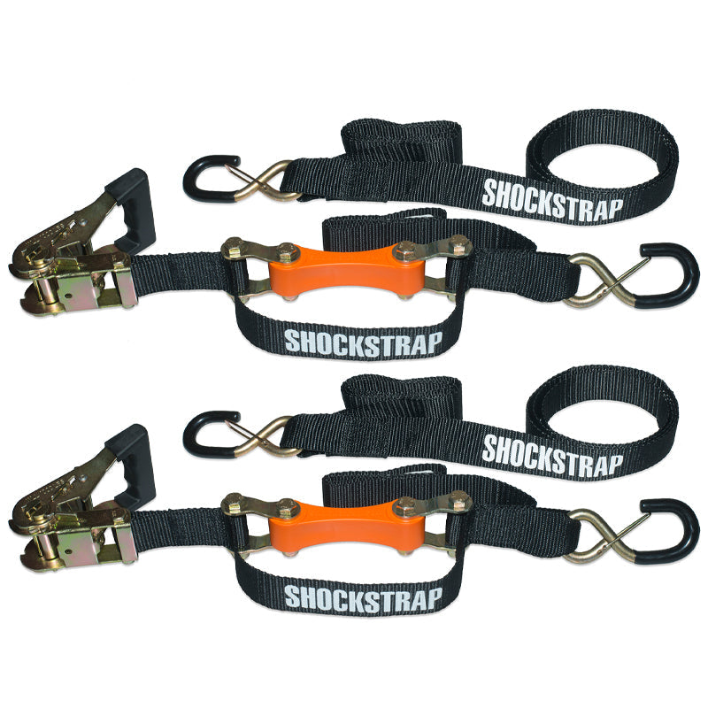 7FT X 1.5IN RATCHET STRAP - ORANGE 2 Pack - BaseCamp Provisions