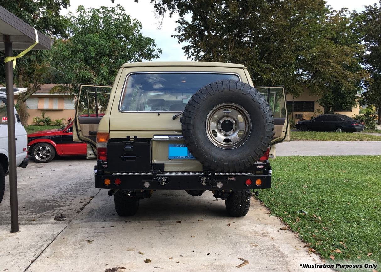 Dobinsons Rear Bumper With Swing Outs for Toyota Prado 120 & Lexus GX470 (BW80-4121) - BaseCamp Provisions