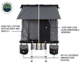 Overland Vehicle Systems 18099901 Mamba 3 Roof Top Tent - BaseCamp Provisions