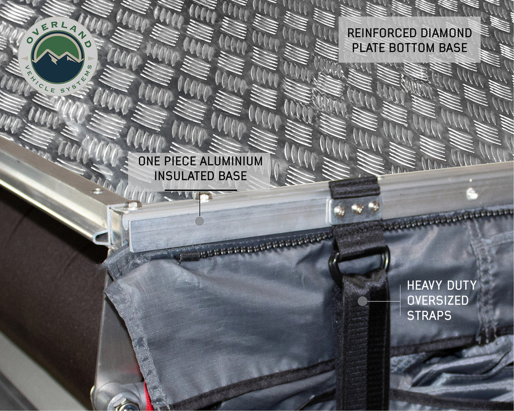 18039926 OVS Nomadic 3 Extended Roof Top Tent in Artic White - BaseCamp Provisions