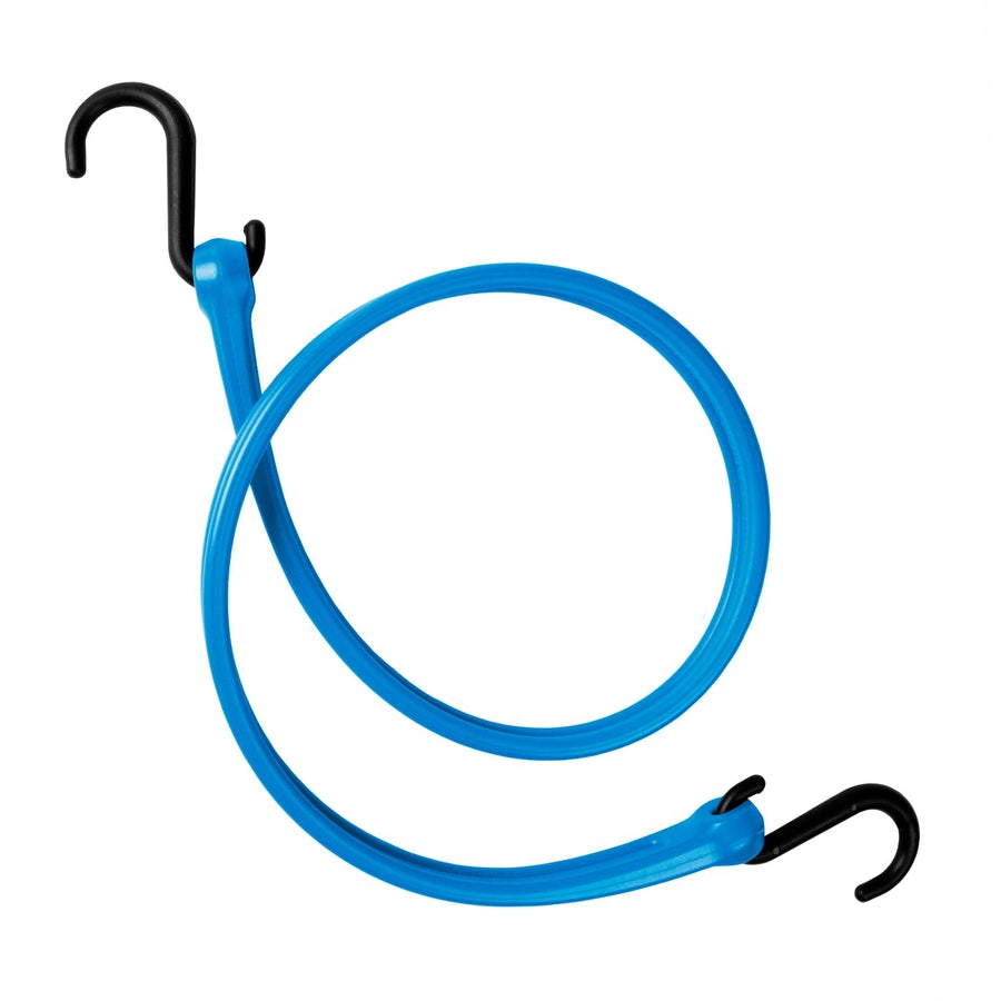 36" STANDARD DUTY BUNGEE STRAP WITH NYLON S HOOKS - BLUE - BaseCamp Provisions