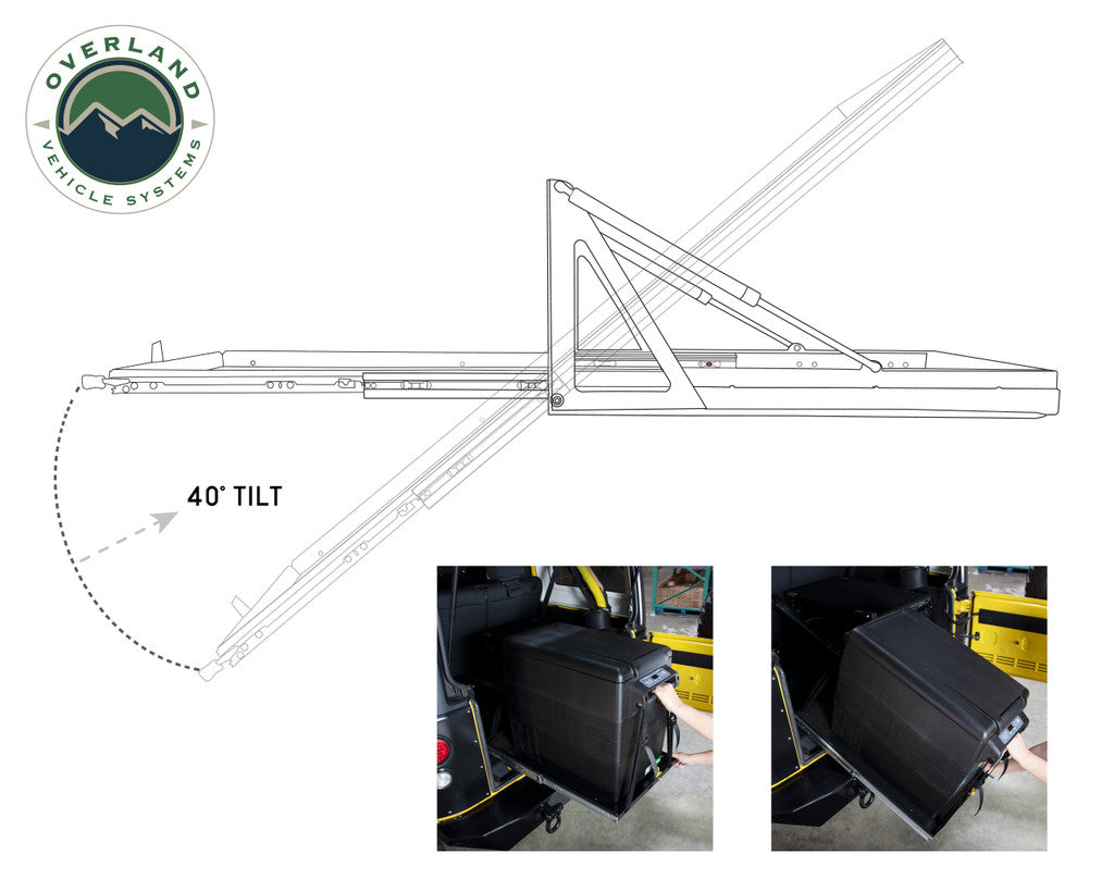25049801 Refrigerator Tray With Slide and Tilt - Size Small - BaseCamp Provisions