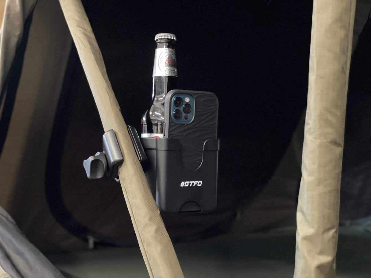 CUP AND PHONE HOLDER - TENT AND AWNING - BaseCamp Provisions