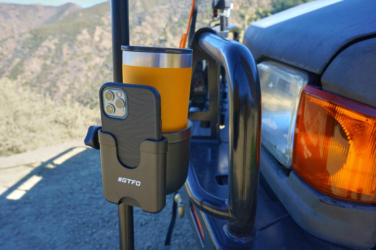 CUP AND PHONE HOLDER - TENT AND AWNING - BaseCamp Provisions
