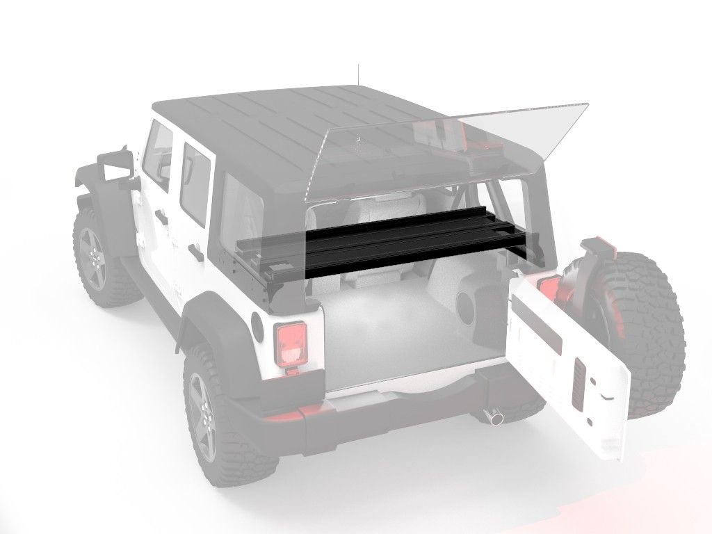 JEEP WRANGLER JKU 4-DOOR CARGO STORAGE INTERIOR RACK - BY FRONT RUNNER - BaseCamp Provisions