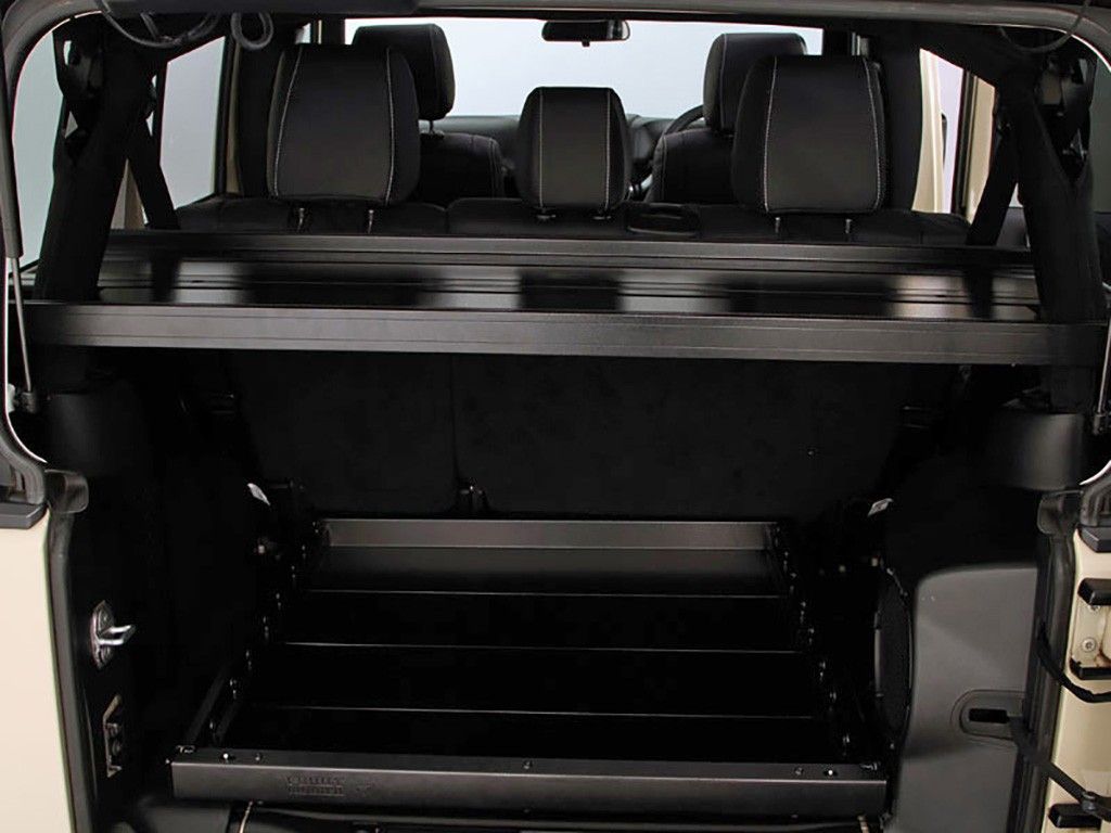 JEEP WRANGLER JKU 4-DOOR CARGO STORAGE INTERIOR RACK - BY FRONT RUNNER - BaseCamp Provisions